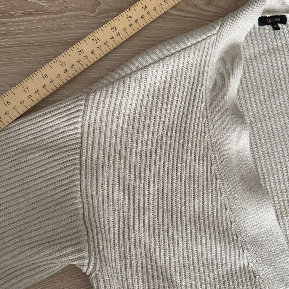 Quince Cream Open-Front Cardigan - Picture 7 of 7